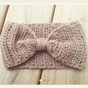 Handmade knit ear warmer